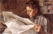 Emma Zorn lasande Anders Zorn